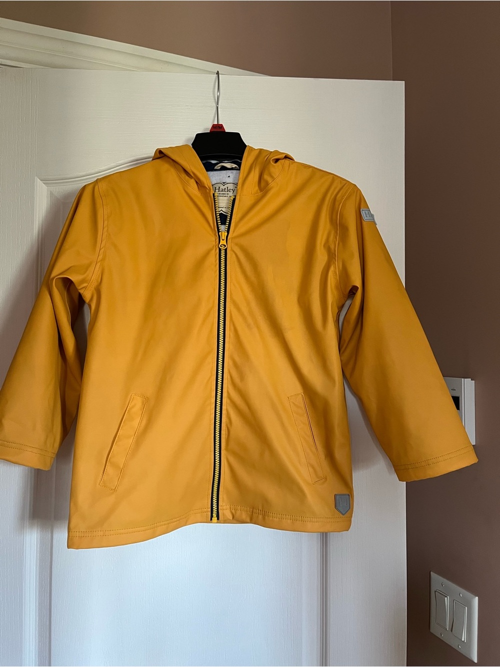 Hatley Kids' Mustard Yellow Hooded Raincoat